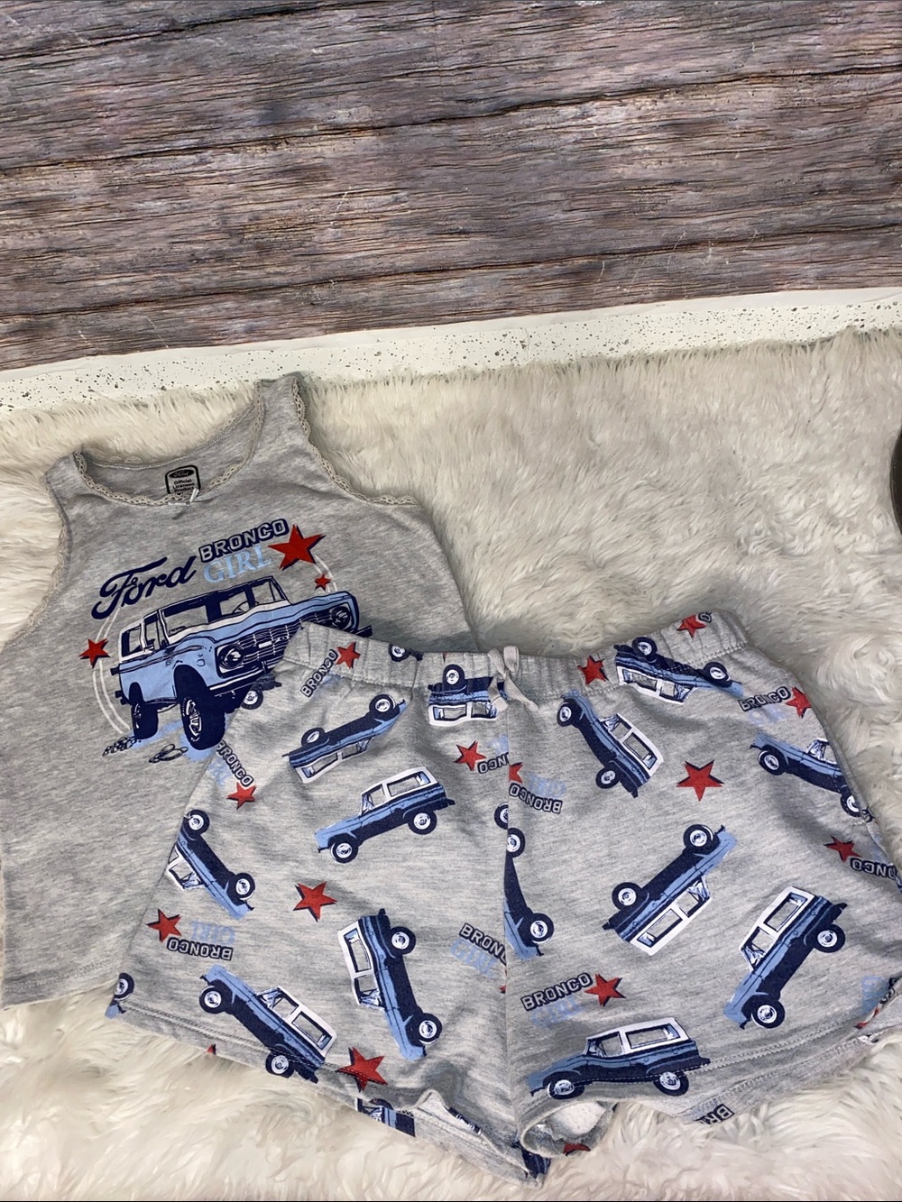 Ford Grey Tank and Shorts PJ Set